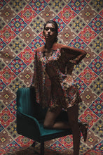 Load image into Gallery viewer, Brown checks - Shirt + Bustier + Shorts

