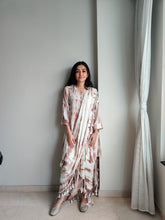 Load image into Gallery viewer, Draped Sari with Braided Belt - Camel
