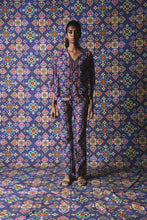 Load image into Gallery viewer, Blue - Short Kaftan Top + Flared Pants

