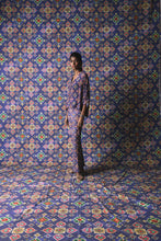 Load image into Gallery viewer, Blue - Short Kaftan Top + Flared Pants
