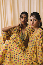 Load image into Gallery viewer, Yellow - Short Kaftan Top + Flared Pants
