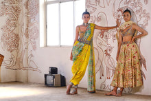 Load image into Gallery viewer, Cropped lehenga + blouse + Dupatta - Beige
