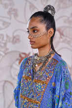 Load image into Gallery viewer, Kaftan Kurta + Pants - Blue
