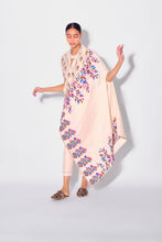 Load image into Gallery viewer, Beige Shirt + Pants + Asymmetrical Cape

