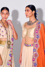 Load image into Gallery viewer, Beige Pant Sari
