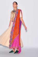 Load image into Gallery viewer, Beige Skirt + Blouse + Dupatta
