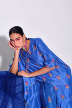 Load image into Gallery viewer, Blue Embroidered Co-ord
