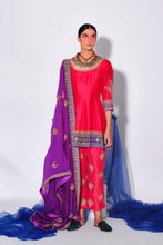 Load image into Gallery viewer, Red Anarkali + Pants + Duaptta
