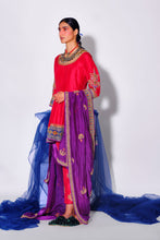 Load image into Gallery viewer, Red Anarkali + Pants + Duaptta

