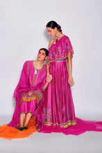 Load image into Gallery viewer, Pink One shoulder Top+ Lehenga
