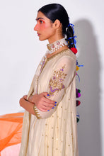 Load image into Gallery viewer, Beige Kurta + Pants + Dupatta
