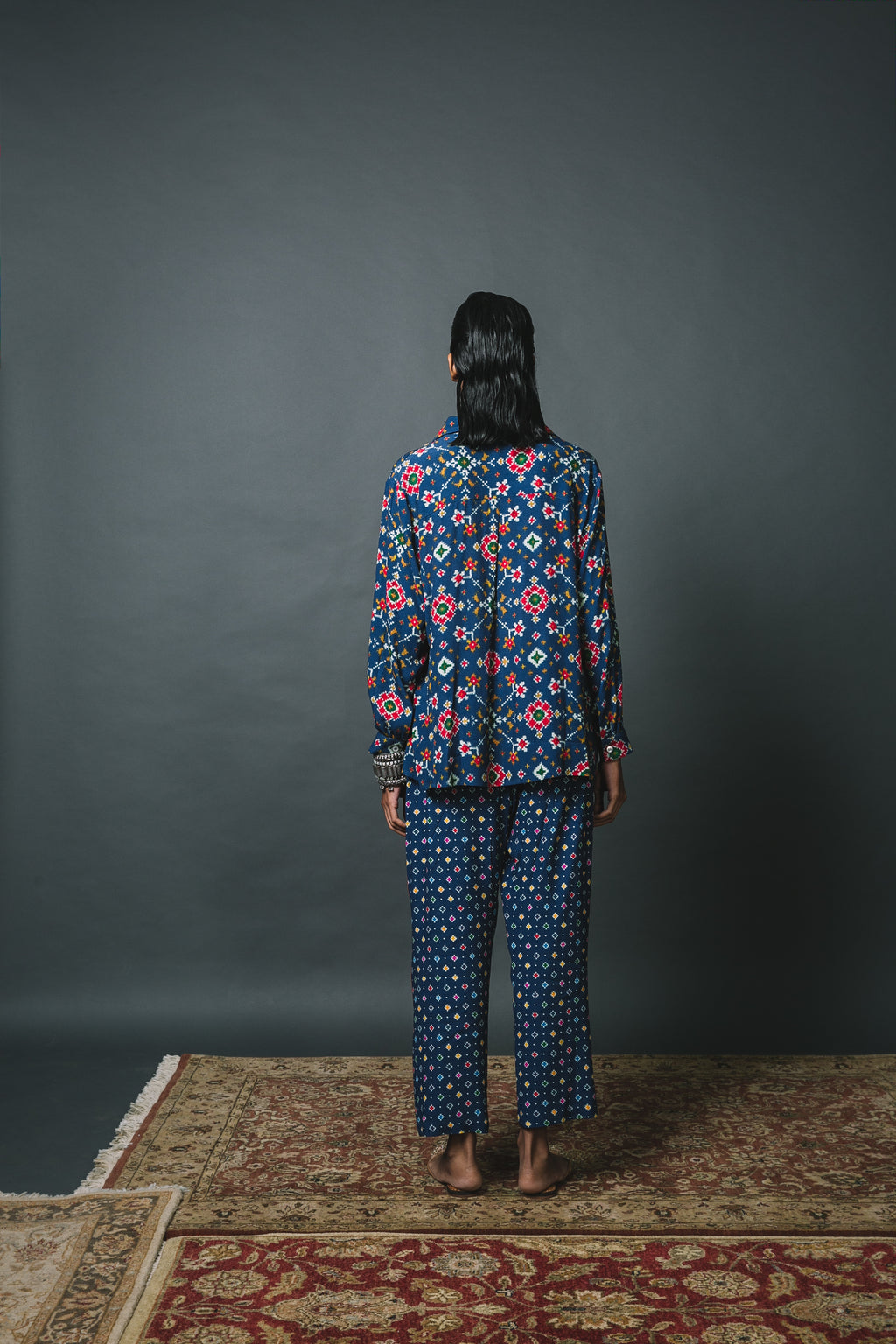 Blue Patola Shirt + Pants