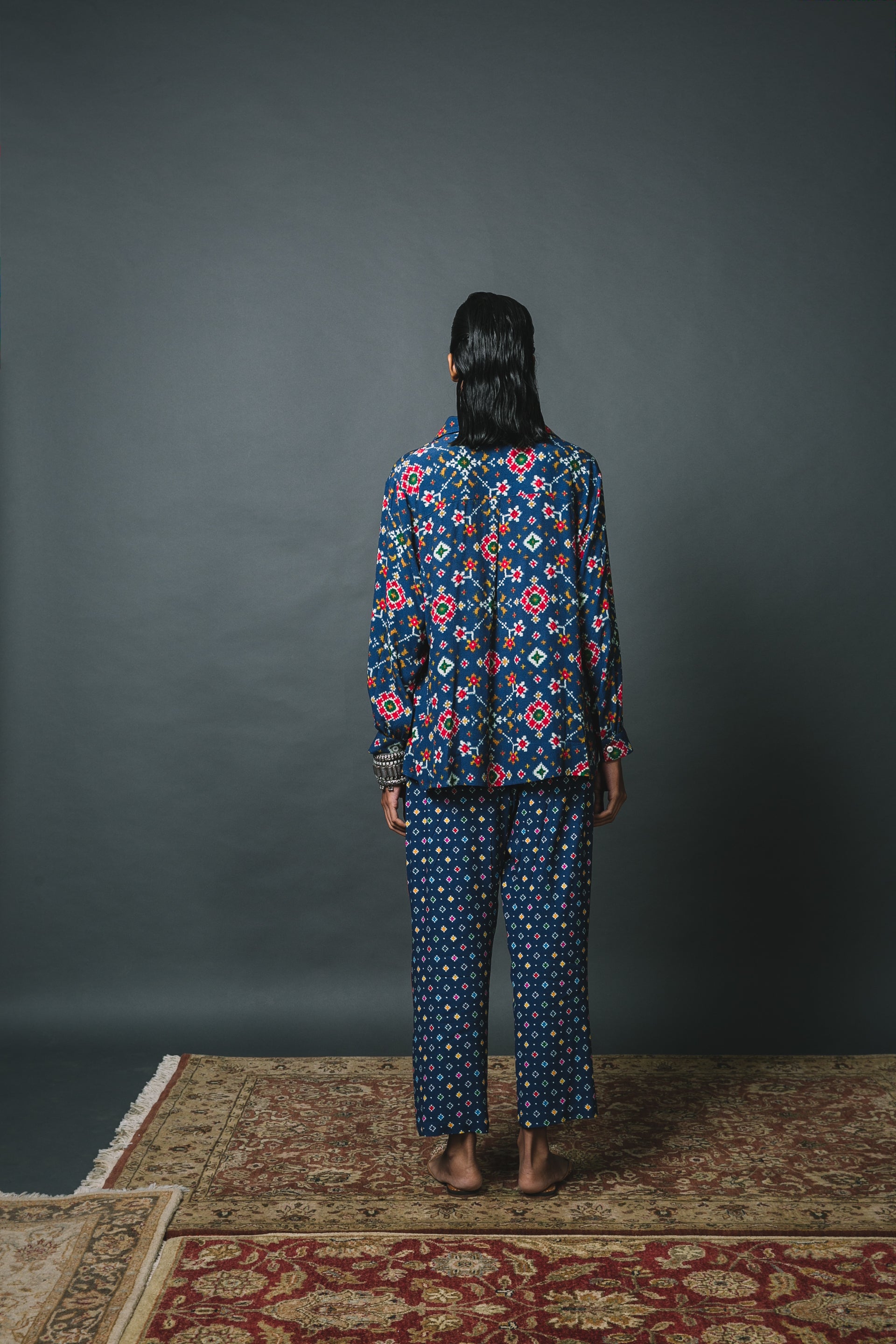 Blue Patola Shirt + Pants