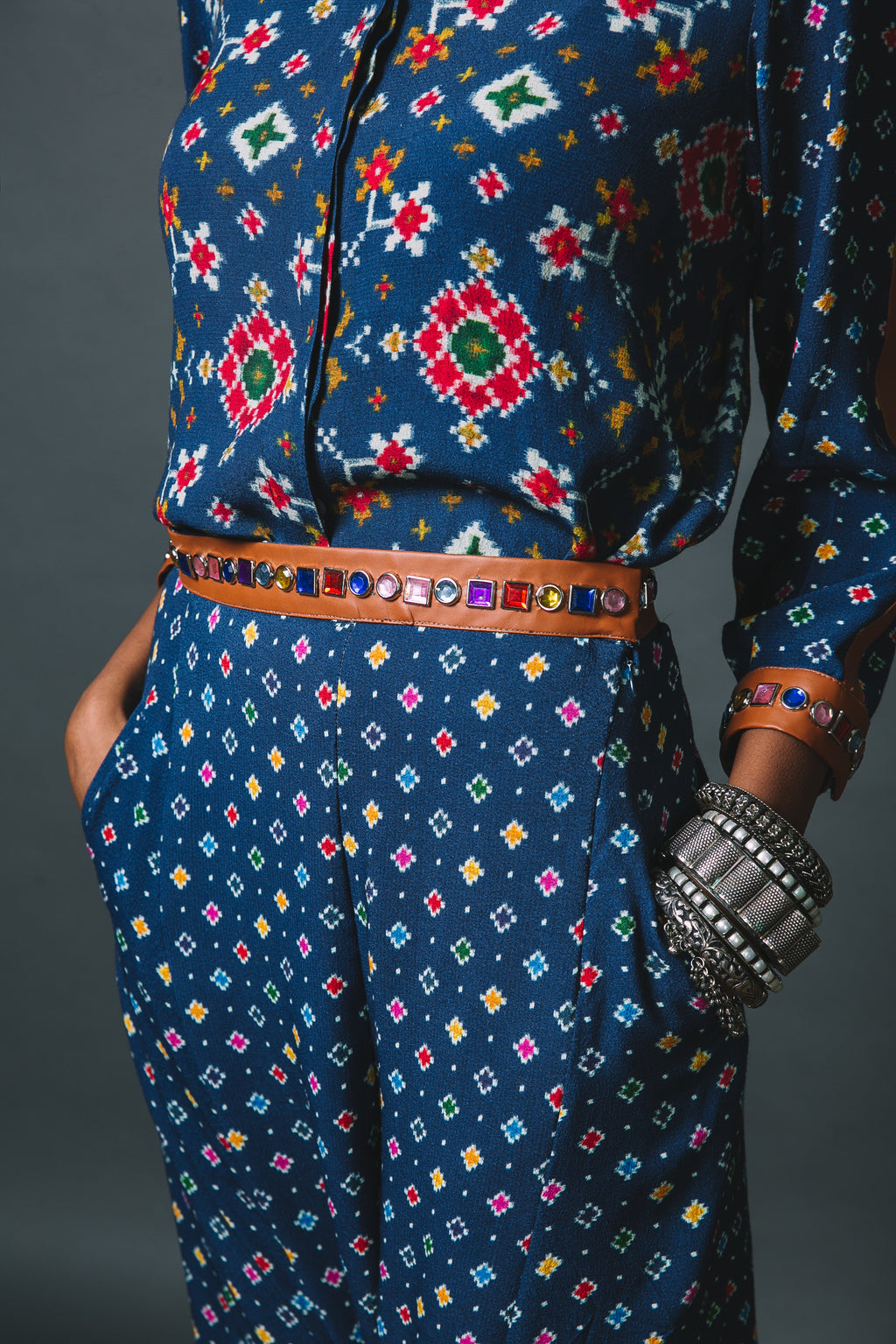 Blue Patola shirt + Polo Pants