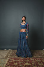 Load image into Gallery viewer, Blue Lehenga + Blouse + Dupatta
