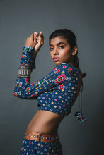 Load image into Gallery viewer, Blue Lehenga + Blouse + Dupatta
