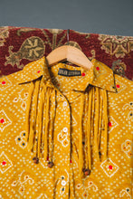 Load image into Gallery viewer, Mustard Bandhani + Solid Pants

