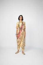 Load image into Gallery viewer, Sonam Luthria’s Famous Pant Saree - Beige/Pink
