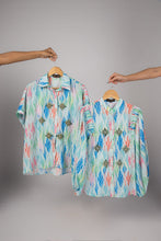 Load image into Gallery viewer, Balloon Sleeve Shirt - Blue
