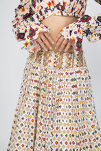 Load image into Gallery viewer, Ivory Skirt &amp; Crop Top
