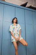 Free Size Shirt + Shorts - Blue